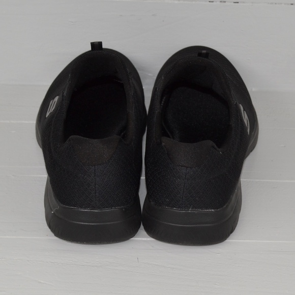 Skechers Women's Summits Sneaker 12980w Black Sz10 wide fit EU40 Memory Foam - Picture 4 of 8